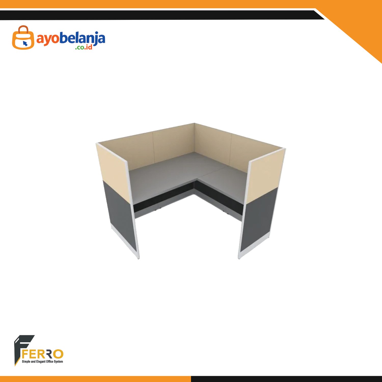 Meja Kerja Kubikal CWD-02 uk. 1200