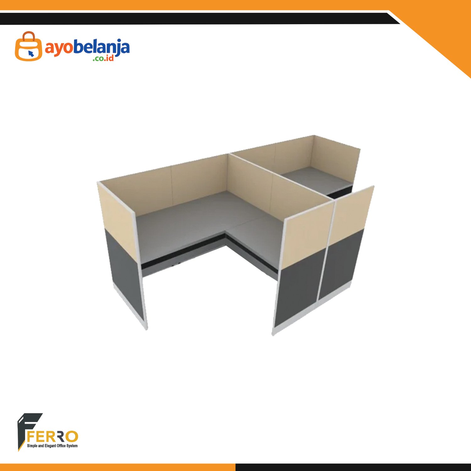 Meja Kerja Kubikal CWD-02C uk. 2800