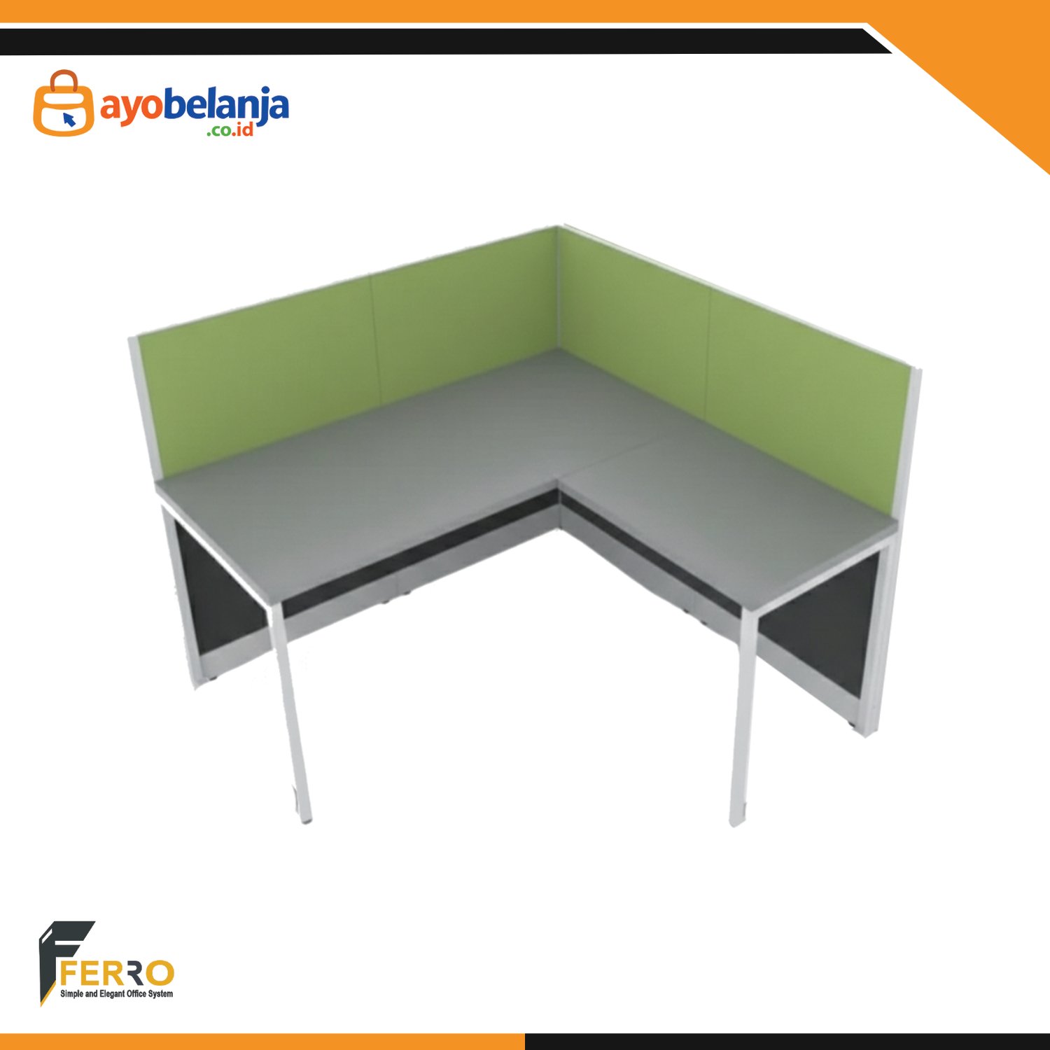 Meja Kerja Kubikal CWD-03A uk. 1400