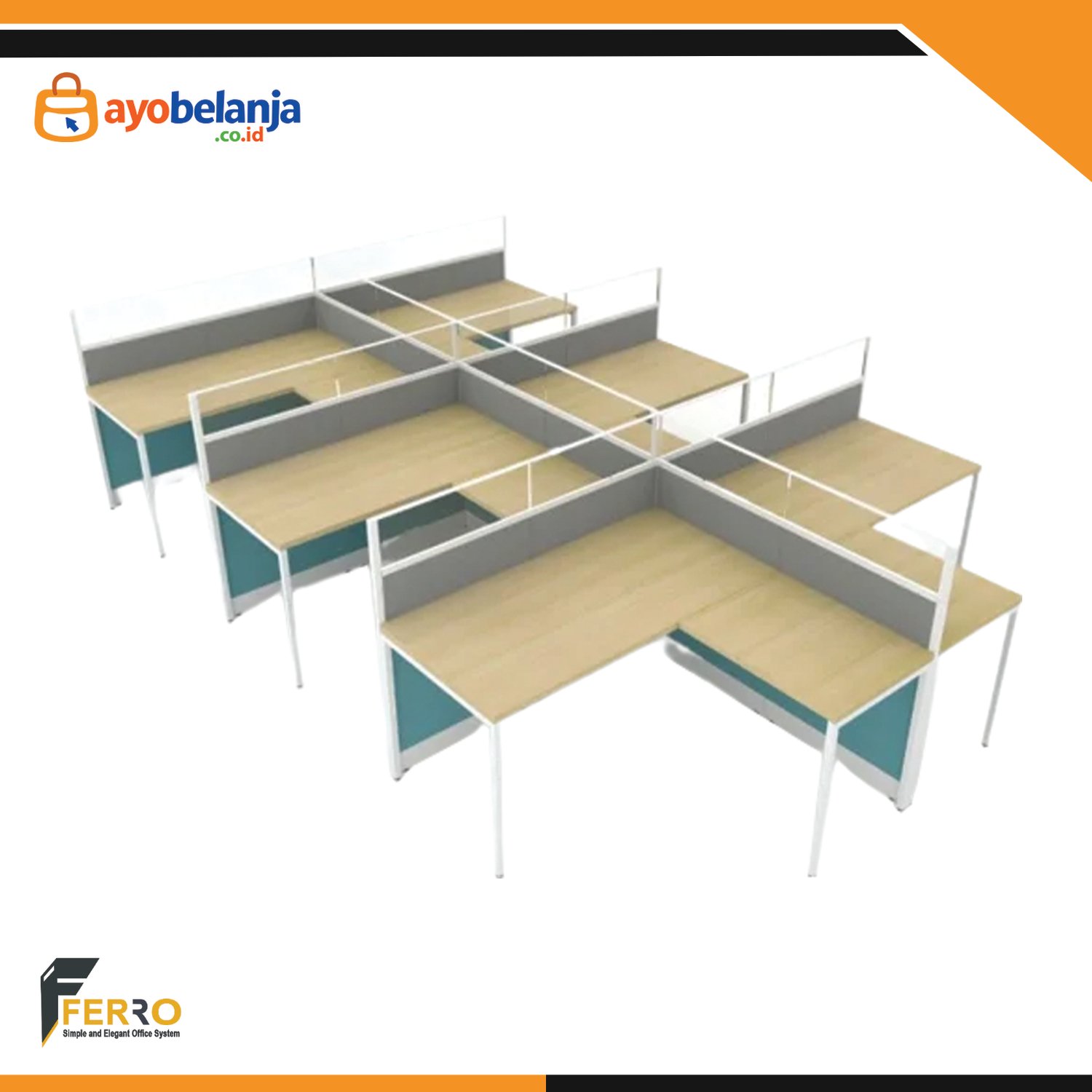 Meja Kerja Kubikal CWD-05D uk. 4200