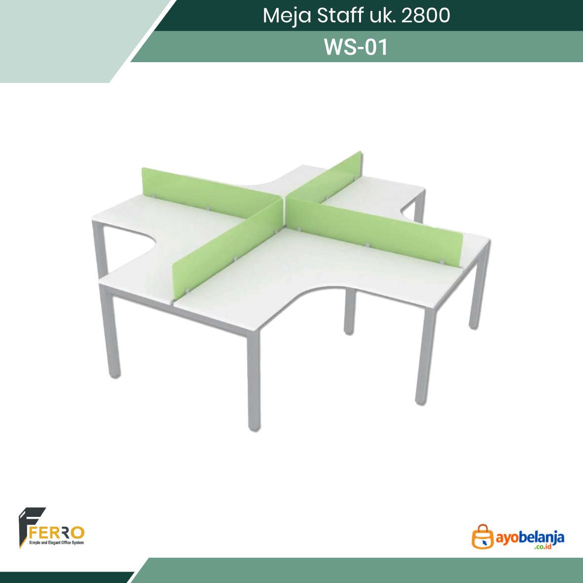 Meja Staff uk. 2800