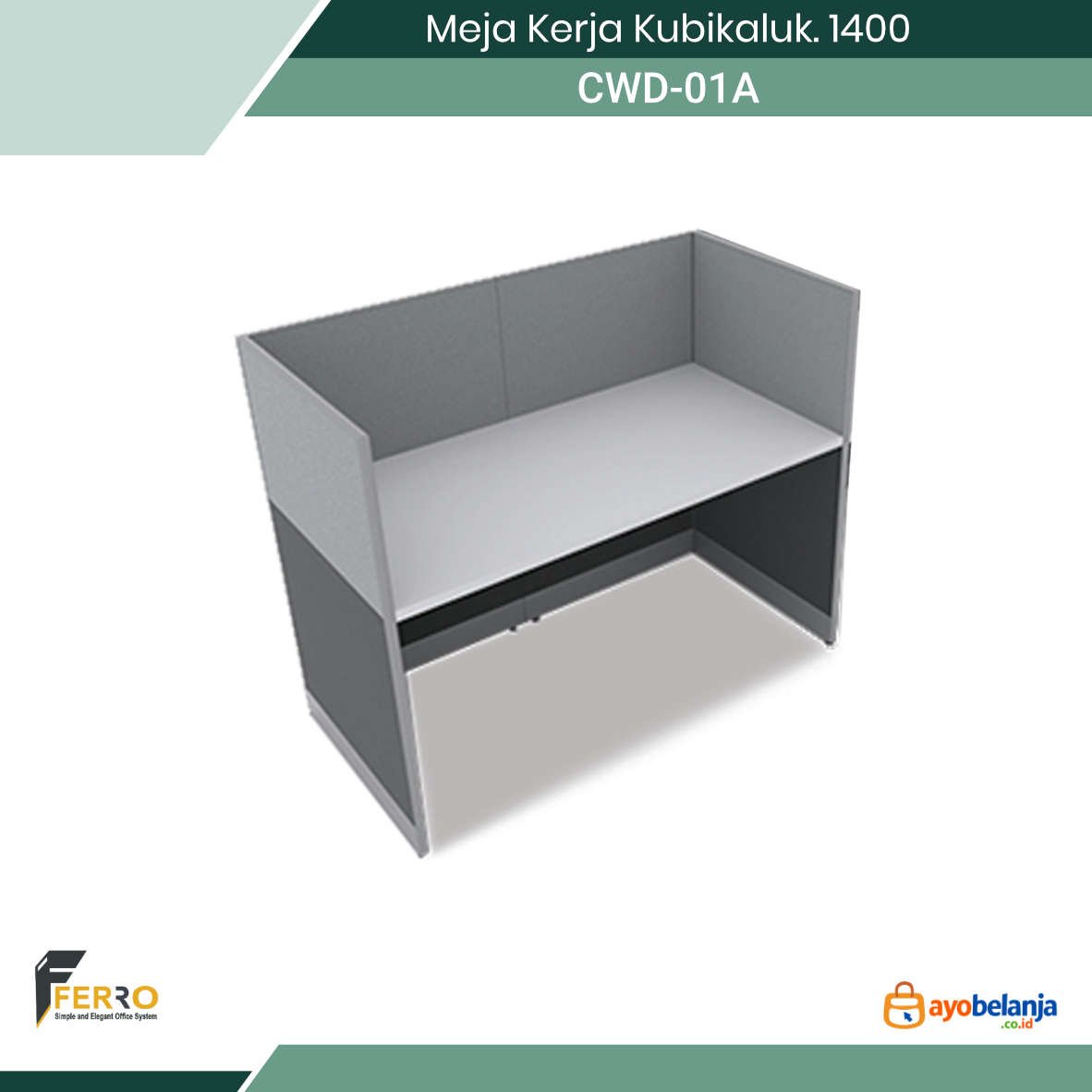 Meja Kerja Kubikaluk. 1400