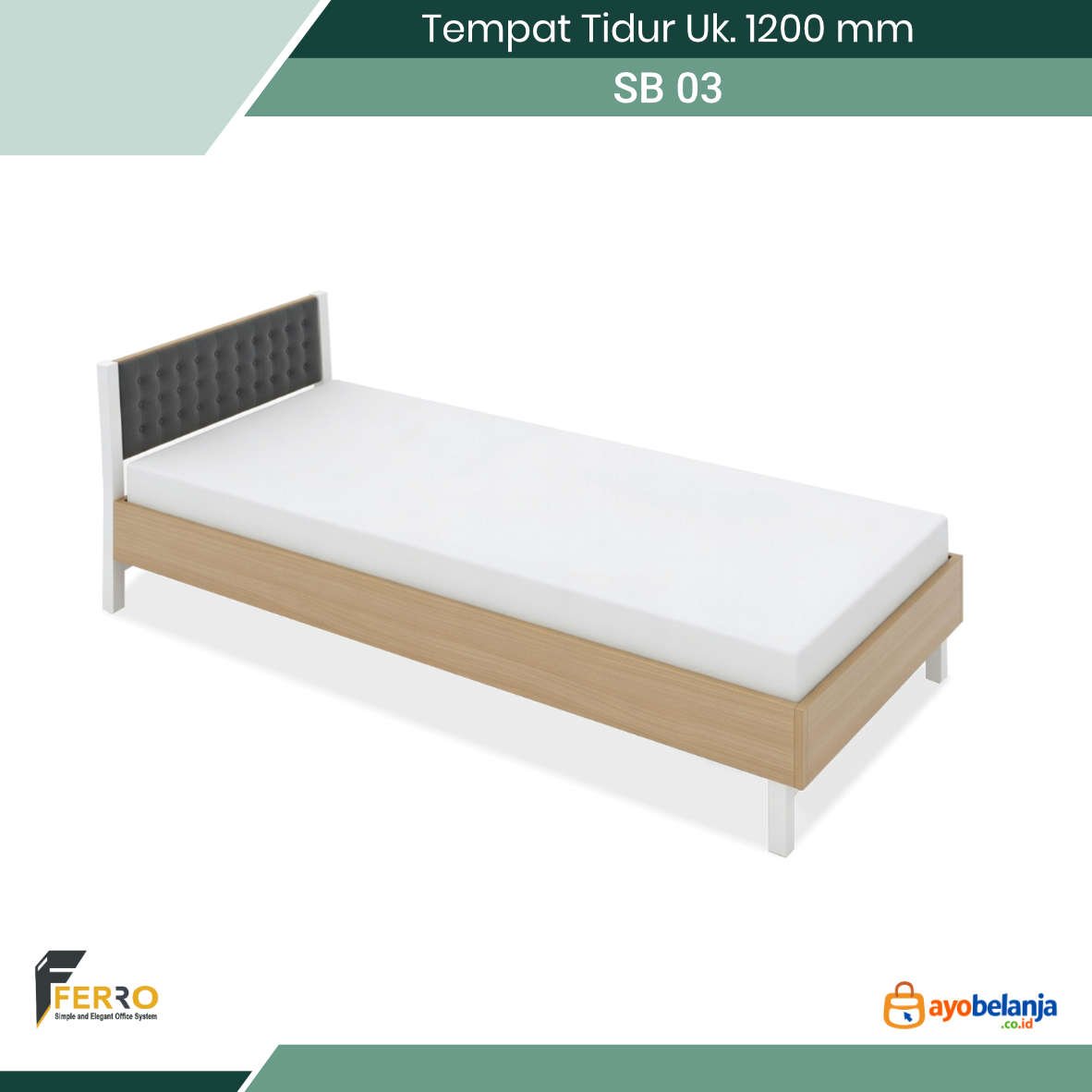 Tempat Tidur Uk. 1200 mm
