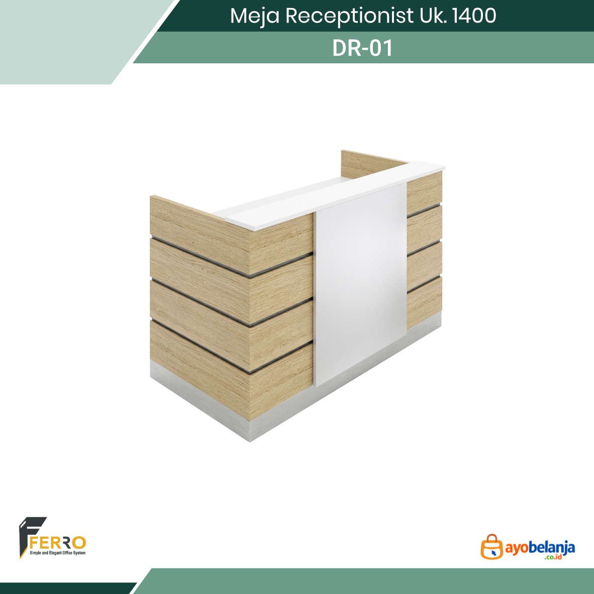 Meja Receptionist Uk. 1400