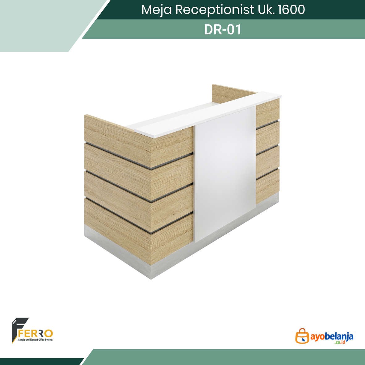 Meja Receptionist Uk. 1600
