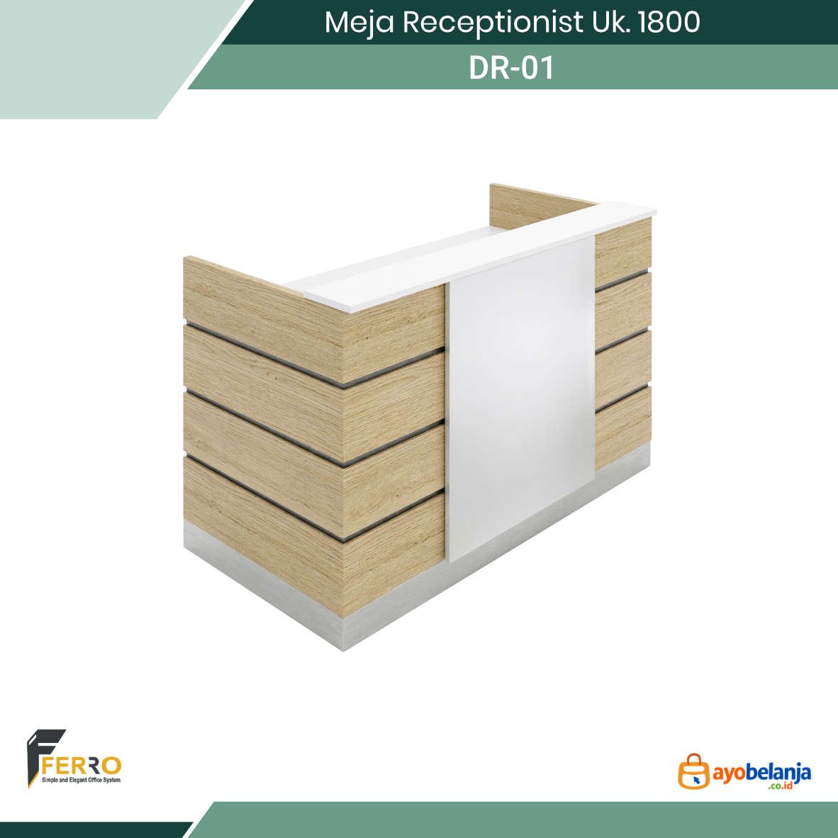 Meja Receptionist Uk. 1800