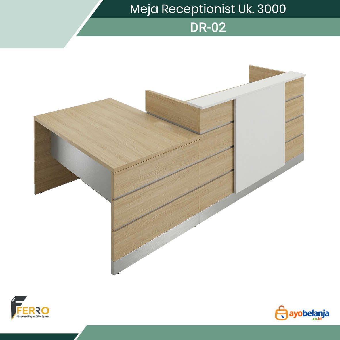 Meja Receptionist Uk. 3000