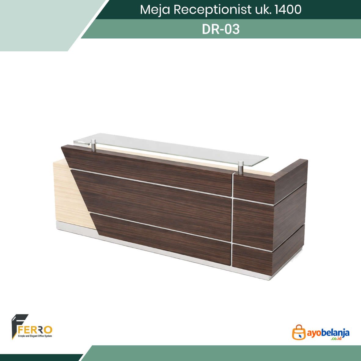 Meja Receptionist uk. 1400