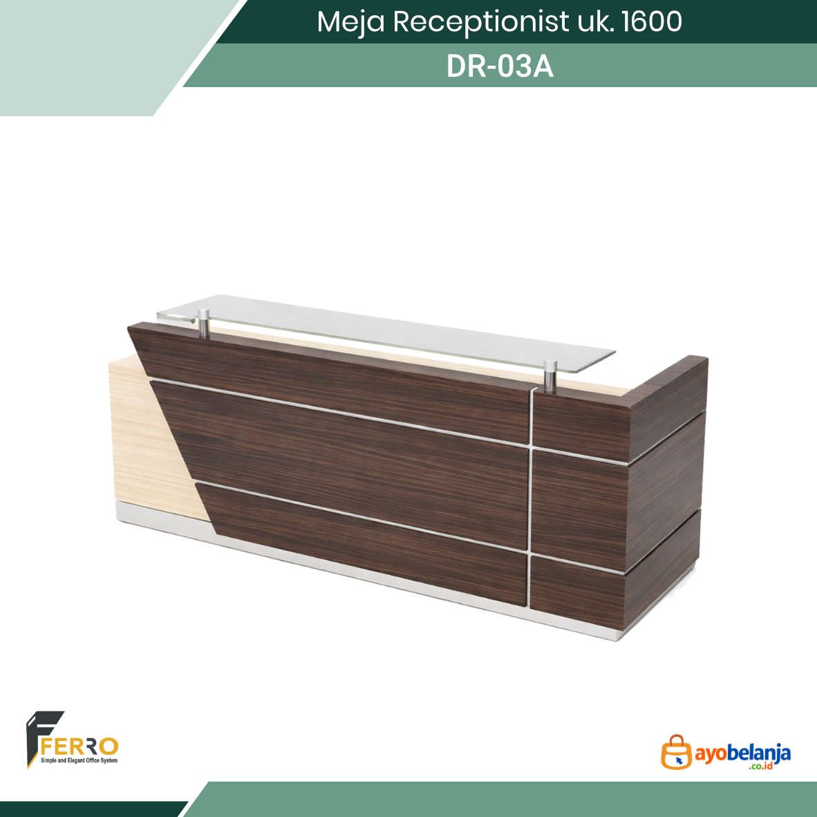 Meja Receptionist uk. 1600