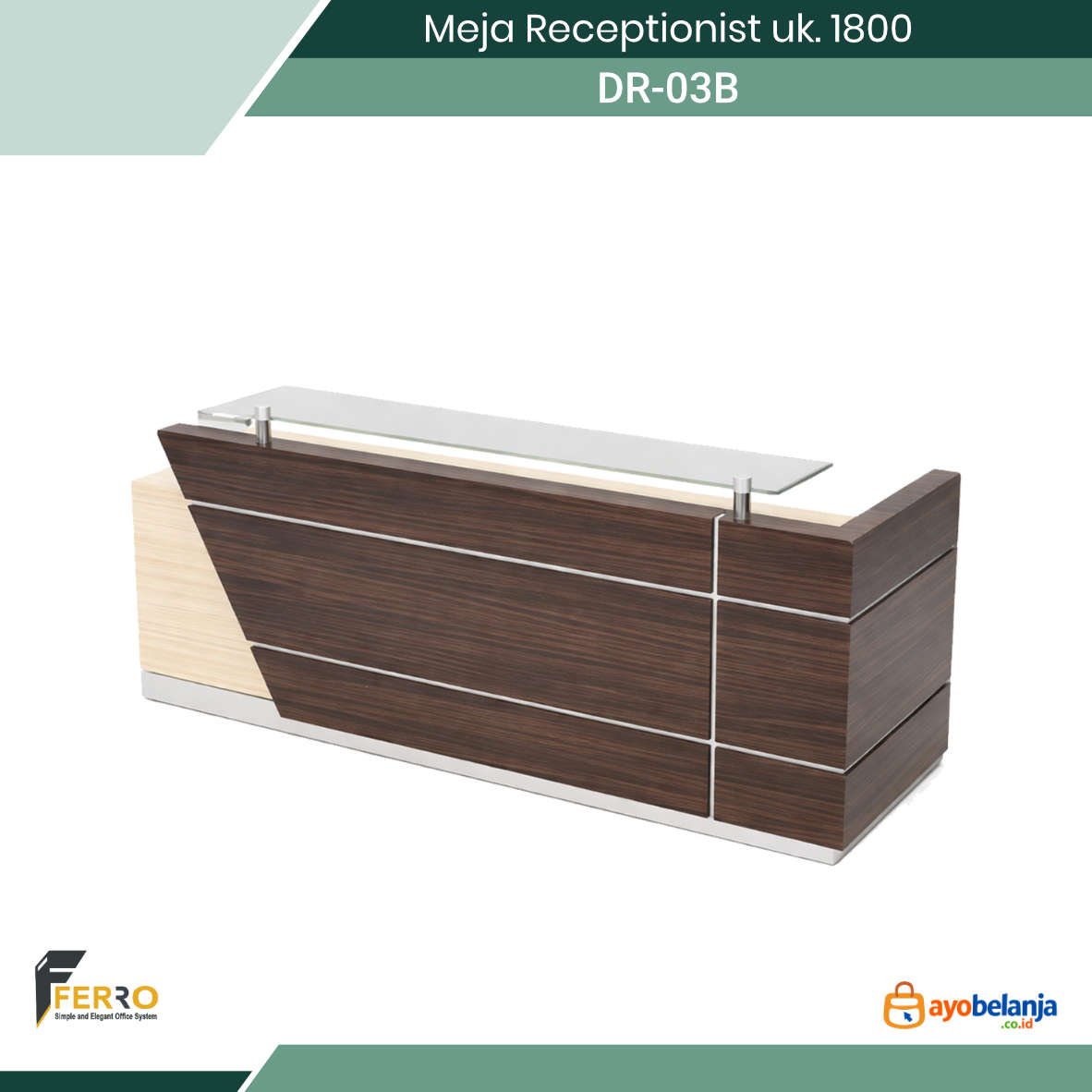 Meja Receptionist uk. 1800