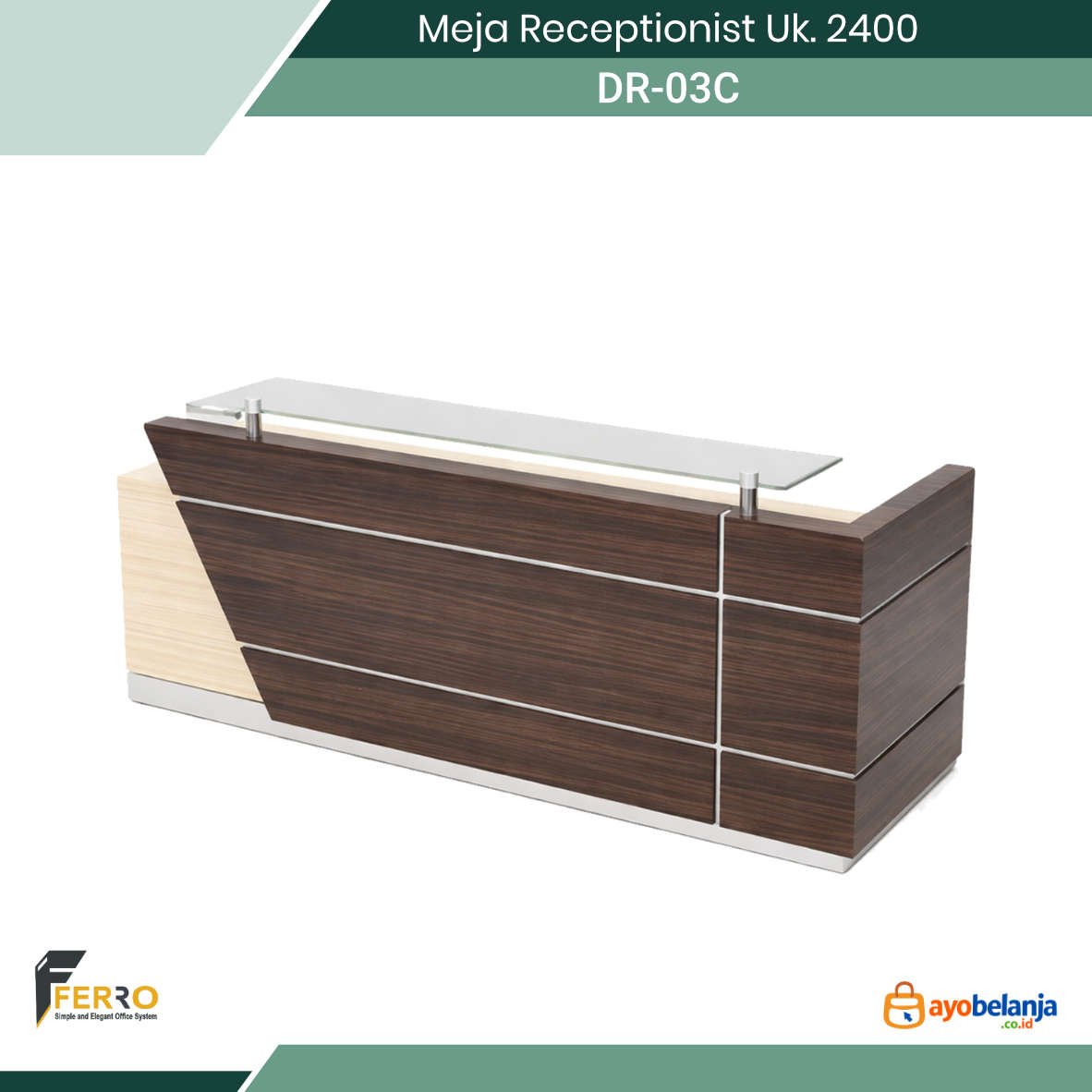 Meja Receptionist Uk. 2400