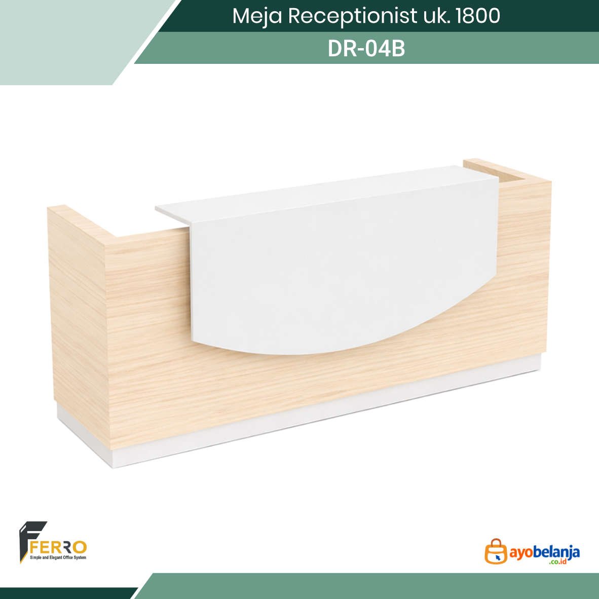 Meja Receptionist uk. 1800
