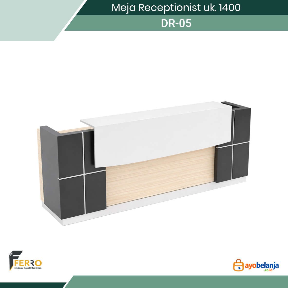 Meja Receptionist uk. 1400