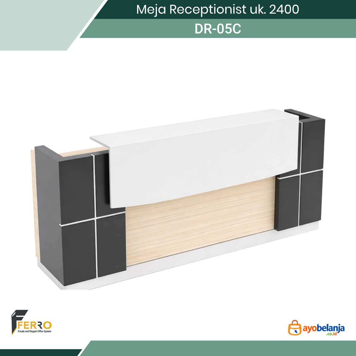 Meja Receptionist uk. 2400