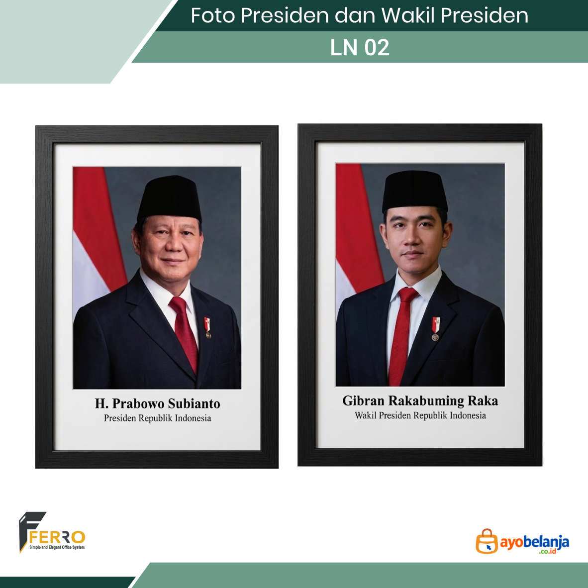 Foto Presiden dan Wakil Presiden