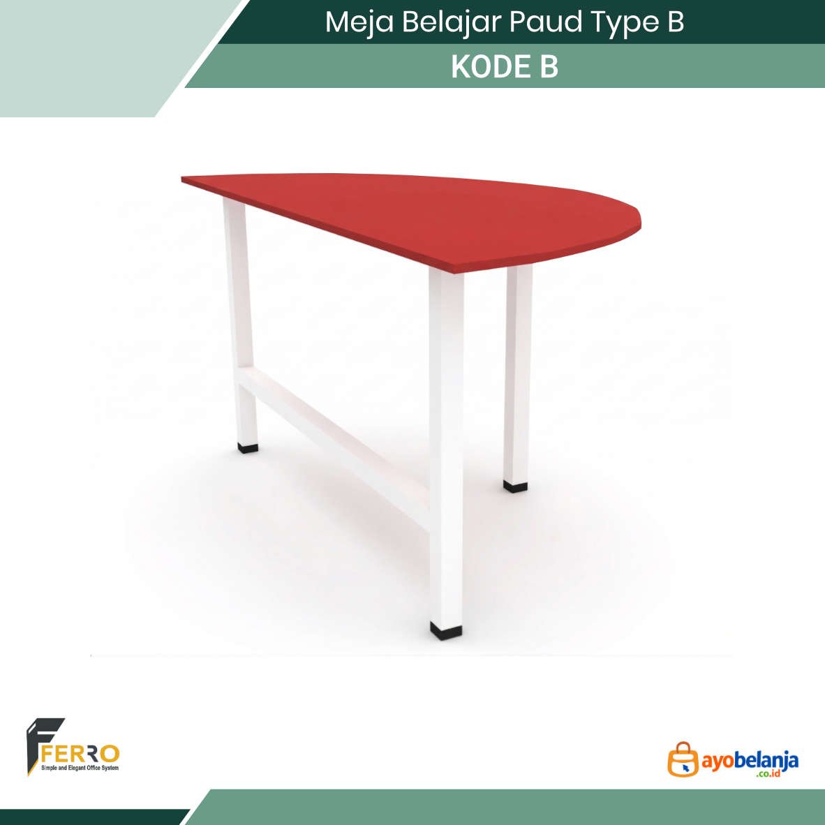 Meja Belajar Paud Type B