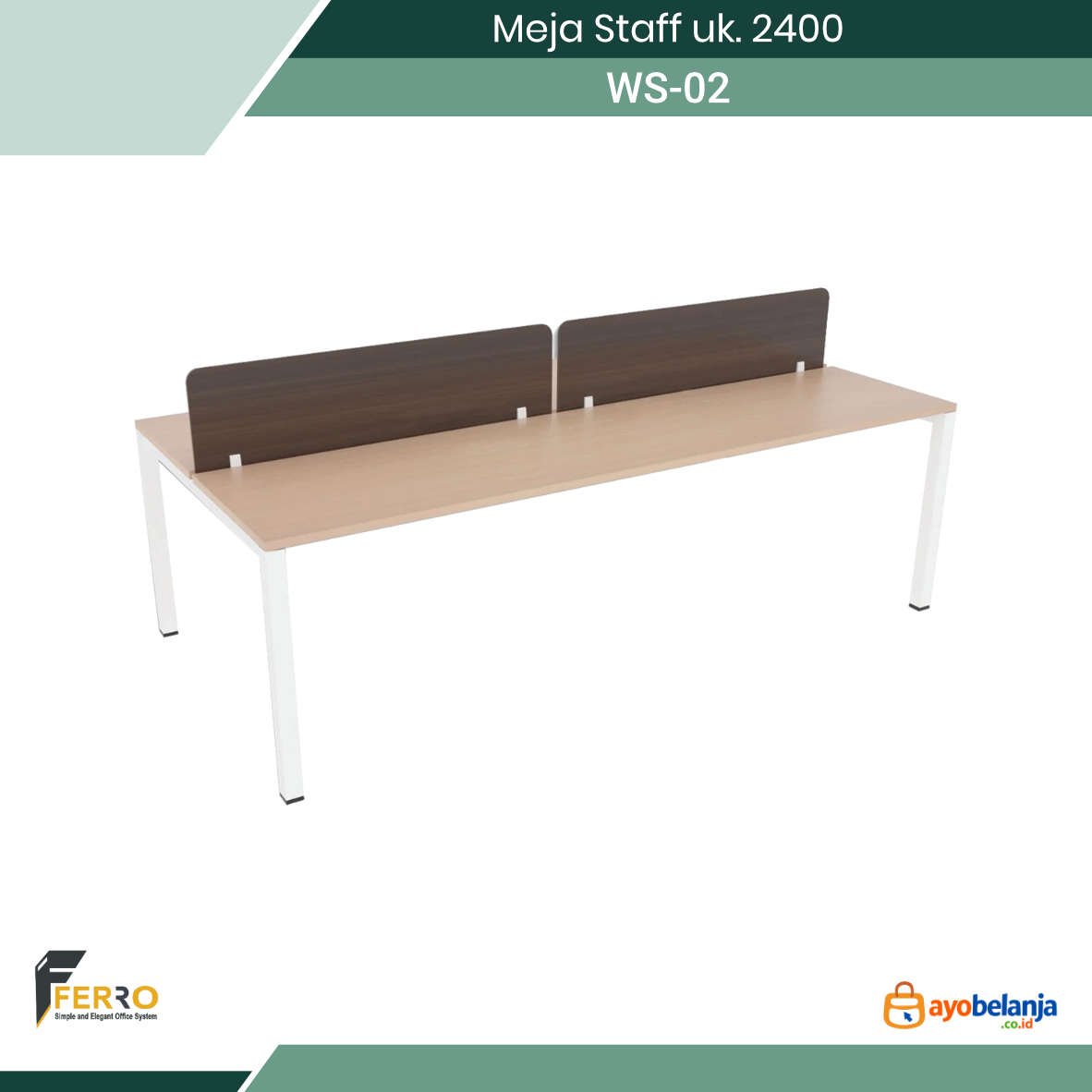 Meja Staff uk. 2400