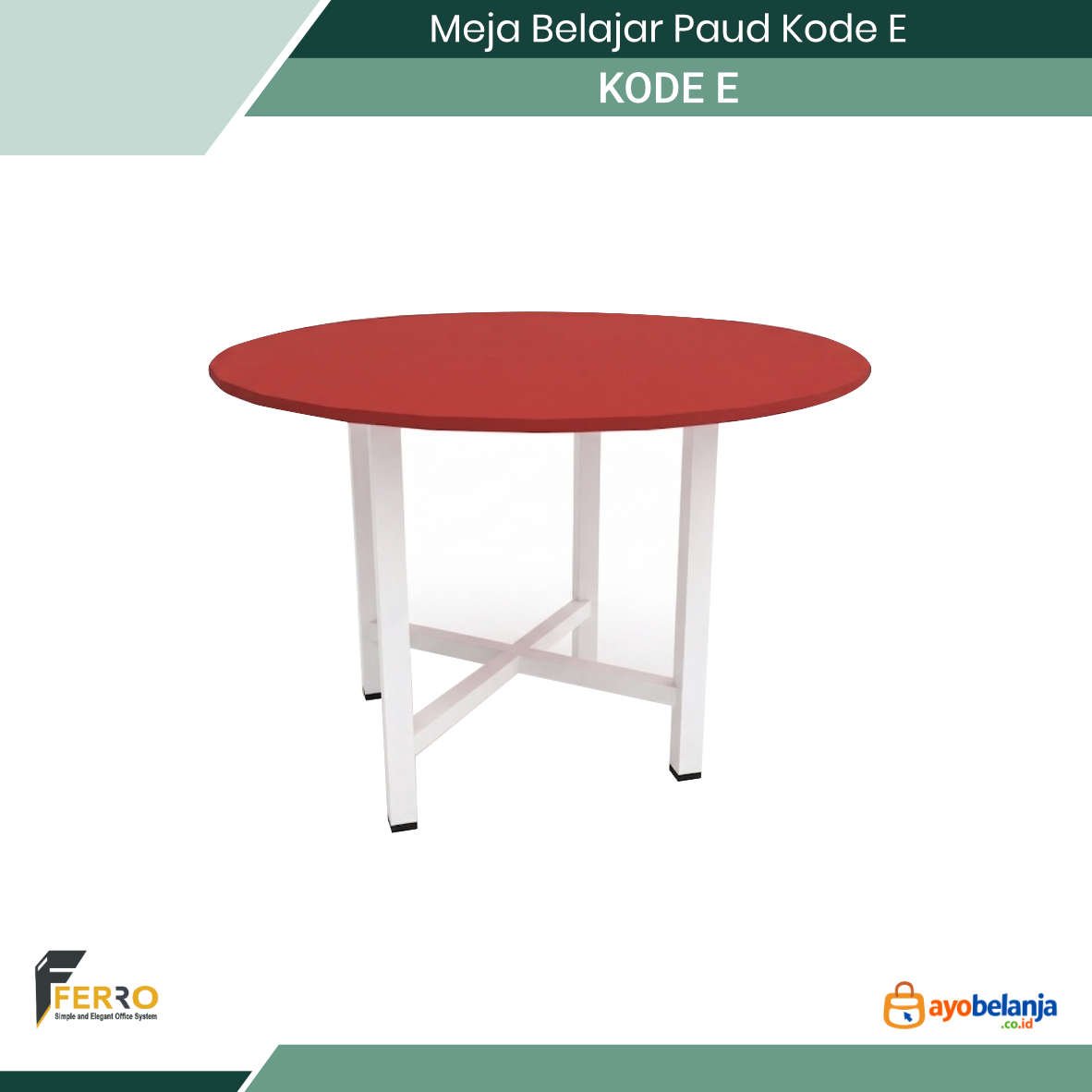 Meja Belajar Paud Kode E