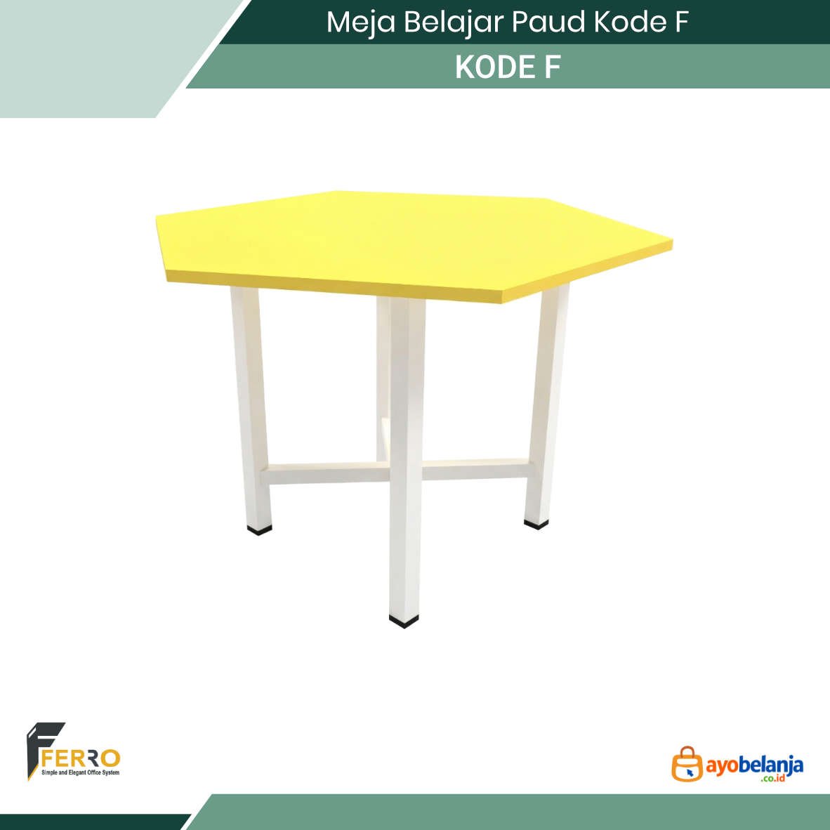 Meja Belajar Paud Kode F