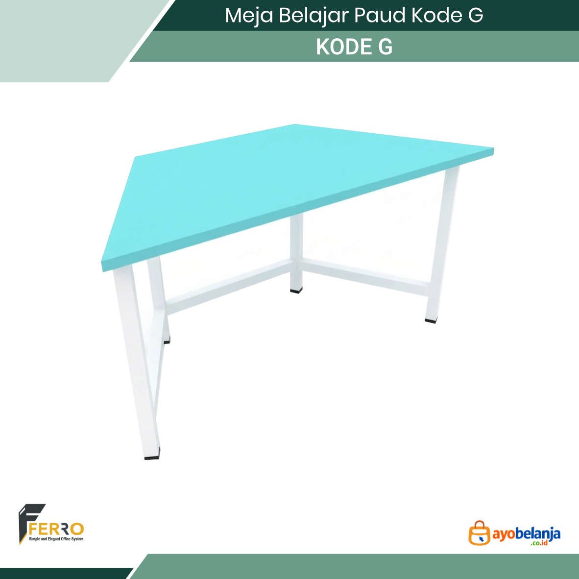 Meja Belajar Paud Kode G