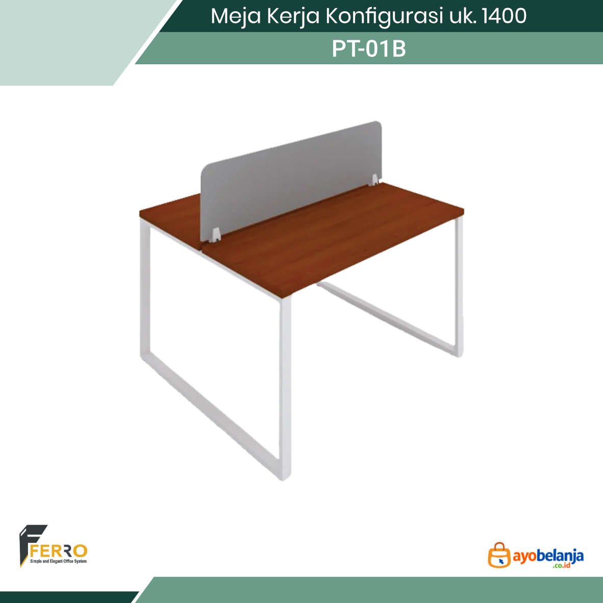 Meja Kerja Konfigurasi uk. 1400