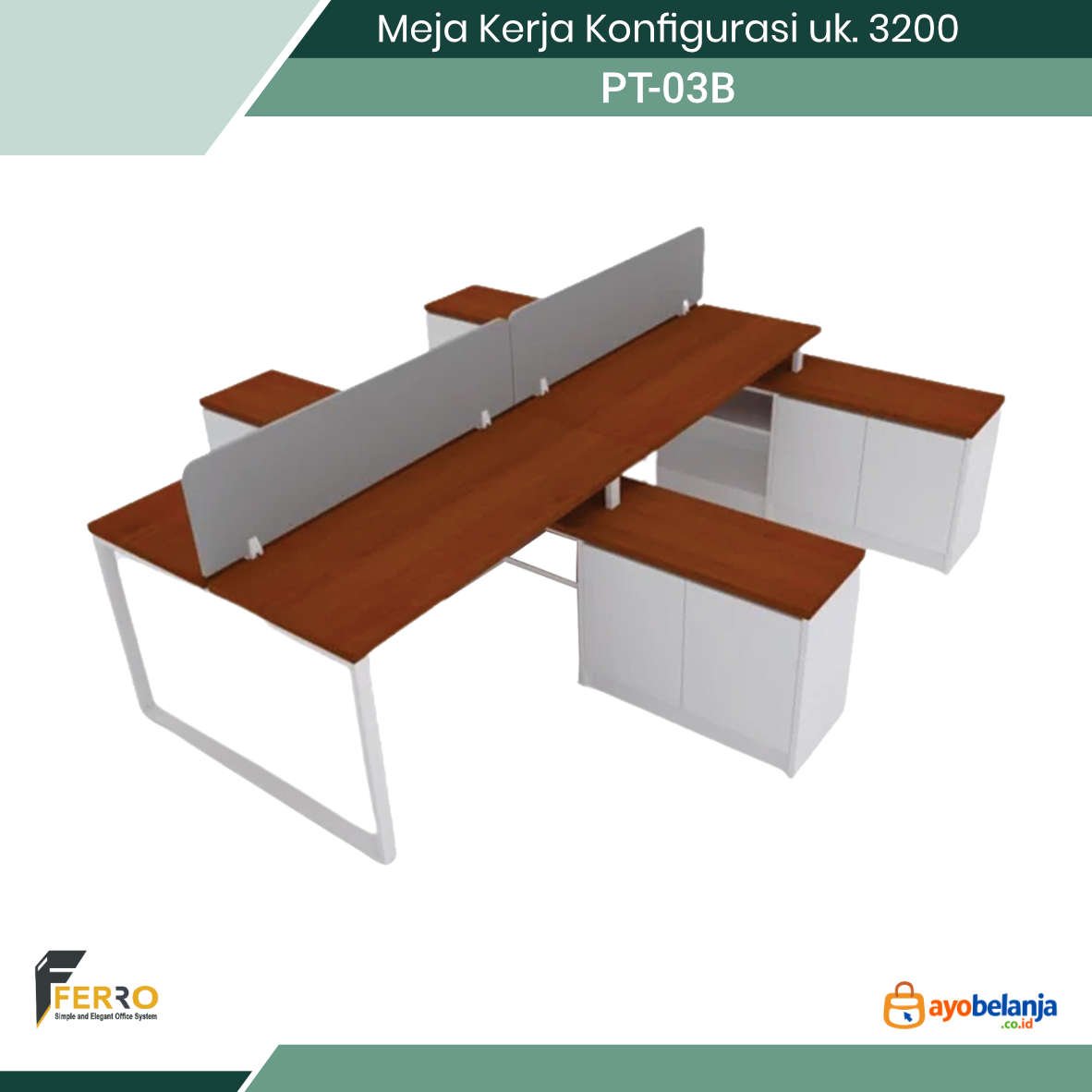 Meja Kerja Konfigurasi uk. 3200
