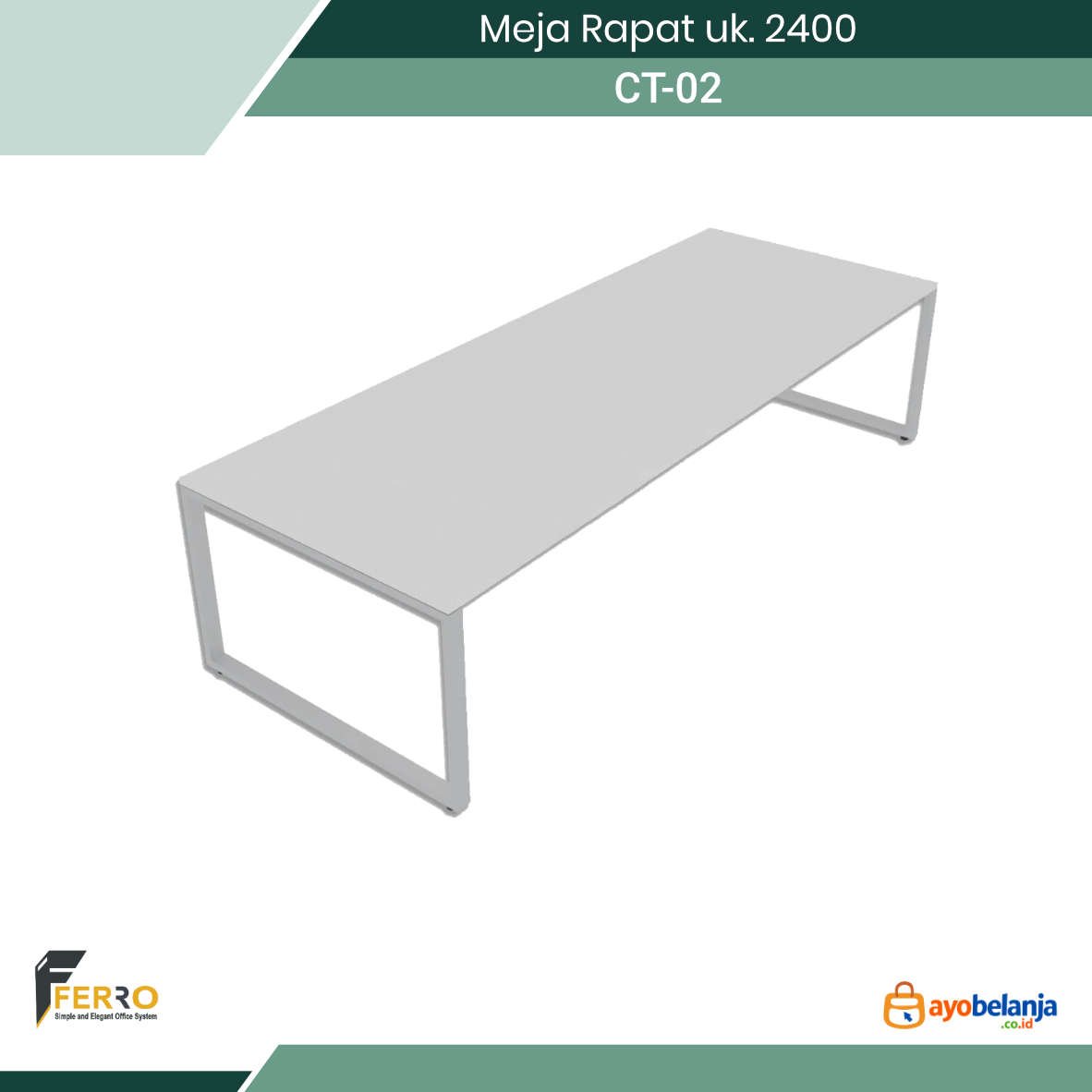 Meja Rapat uk. 2400