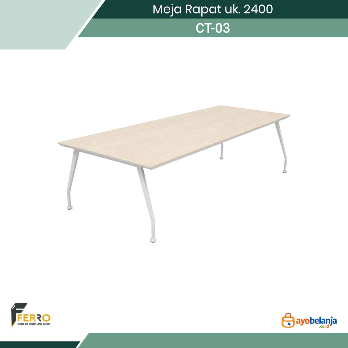 Meja Rapat uk. 2400