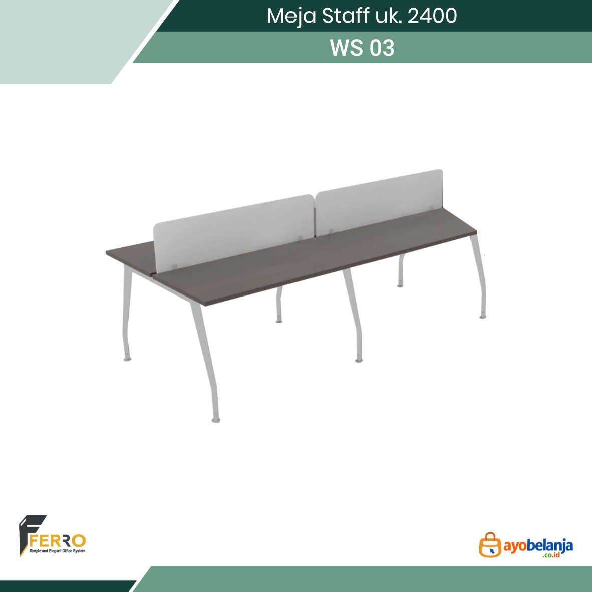 Meja Staff uk. 2400