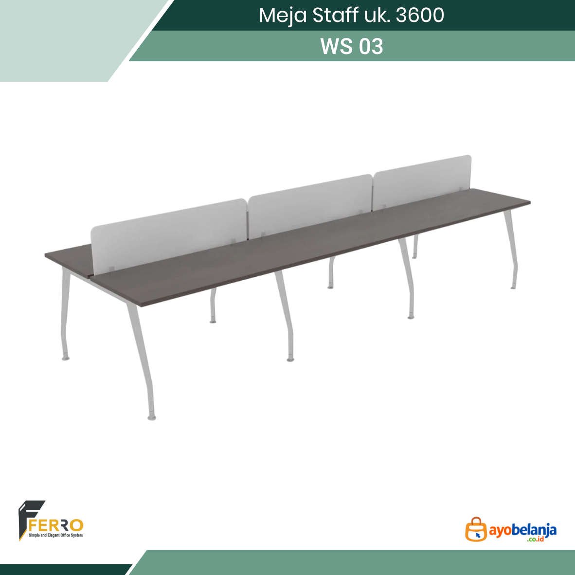 Meja Staff uk. 3600