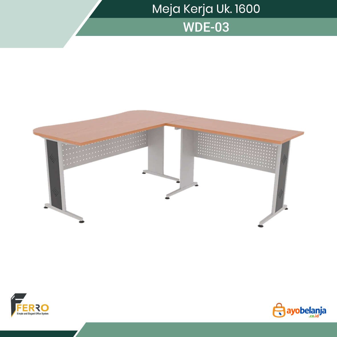 Meja Kerja Uk. 1600