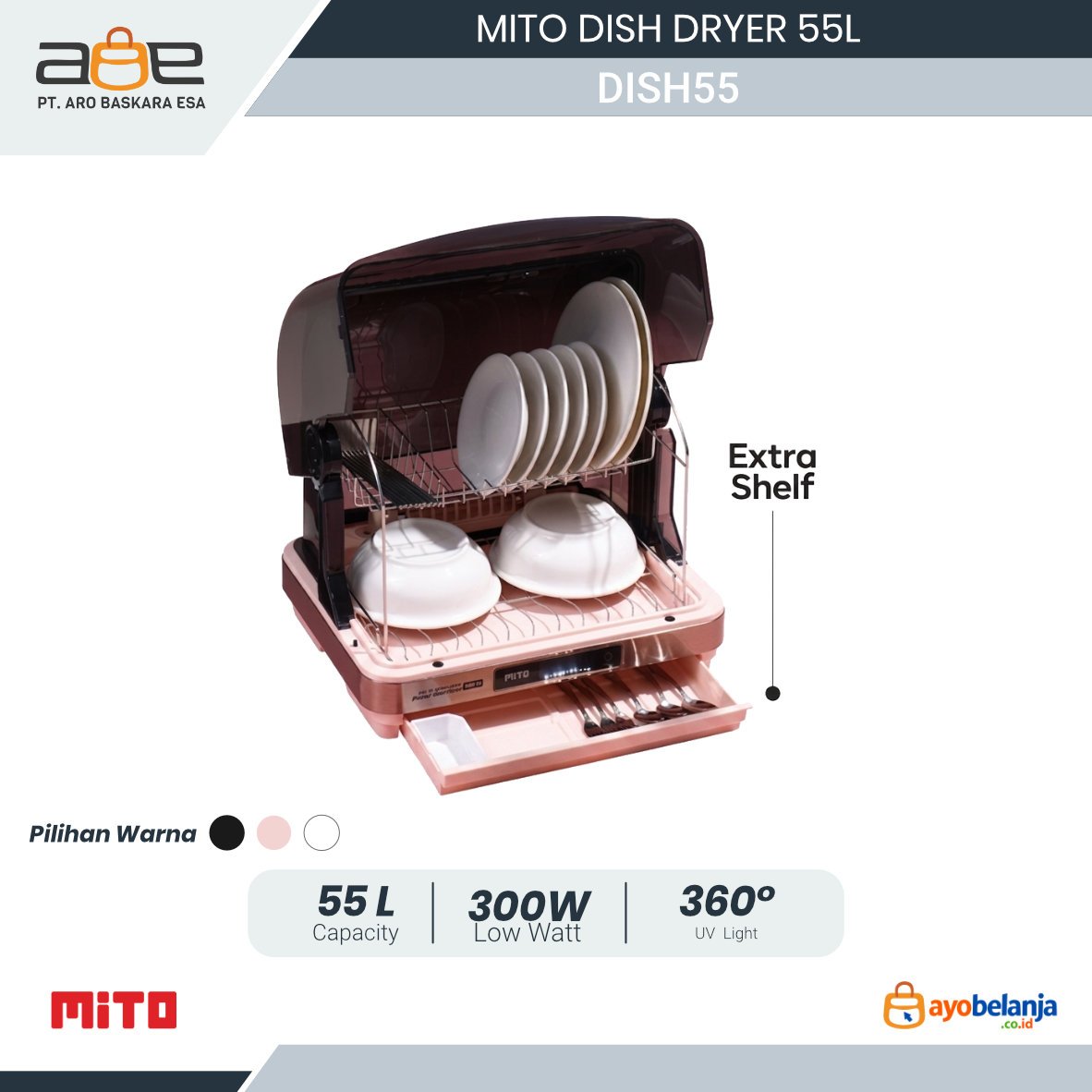MITO - DISH DRYER - DISH55 - 55L