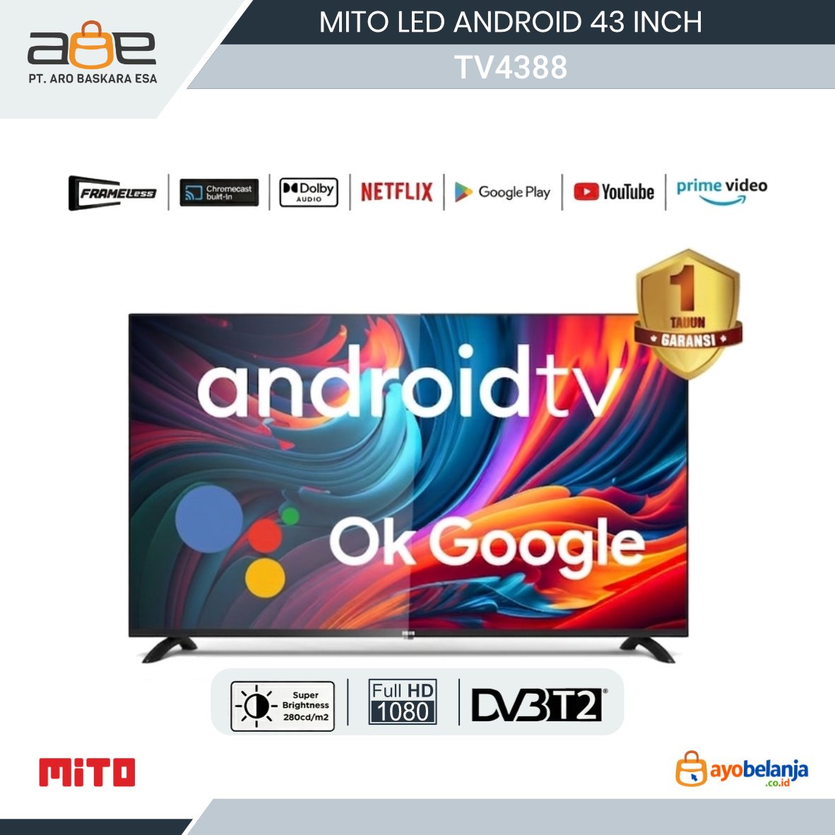 MITO - LED ANDROID - 4388 - 43 INCH