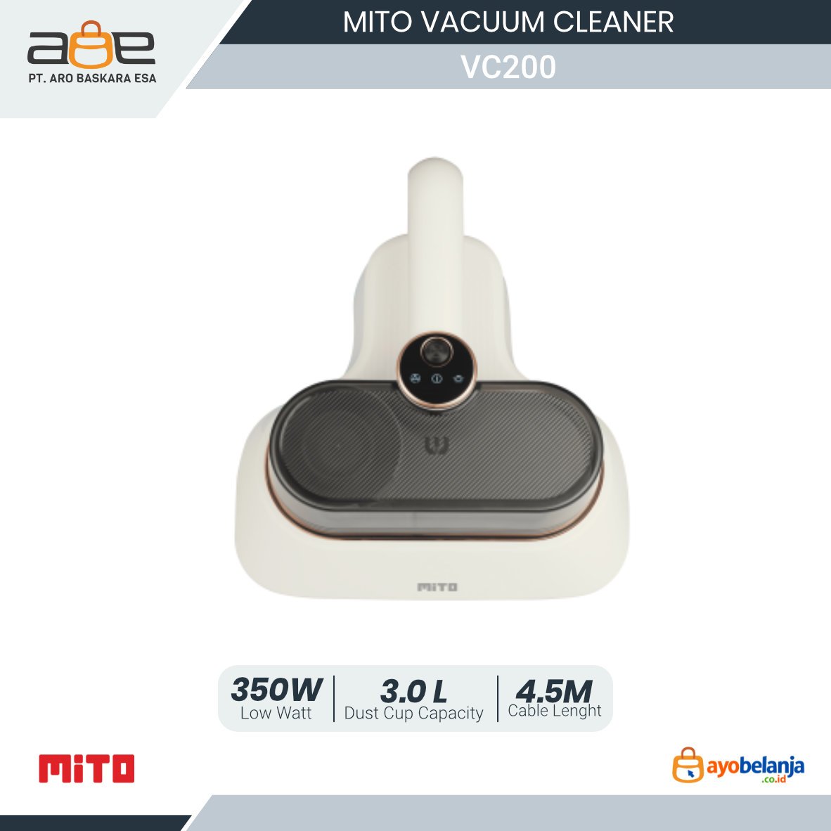 MITO - VACUUM CLEANER - VC200  UV BED